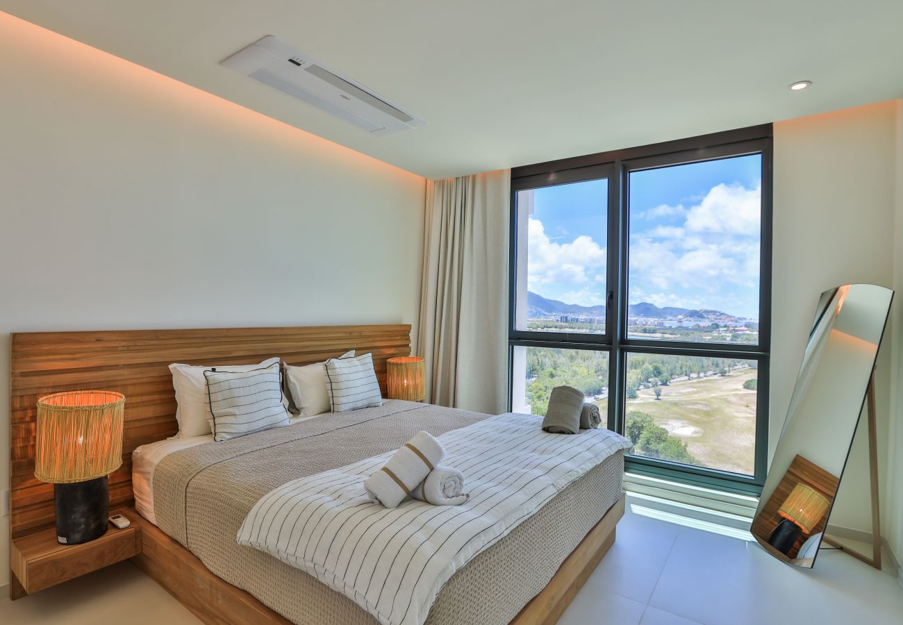 Chambre avec une décoration moderne