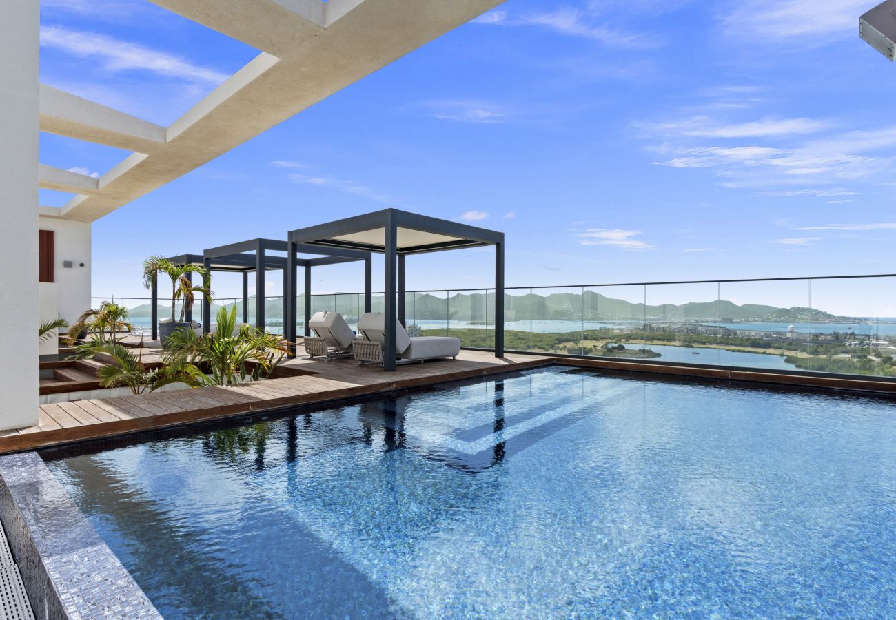 Appartement à Cupecoy - B-2000 Stunning penthouse with balcony and rooftop
