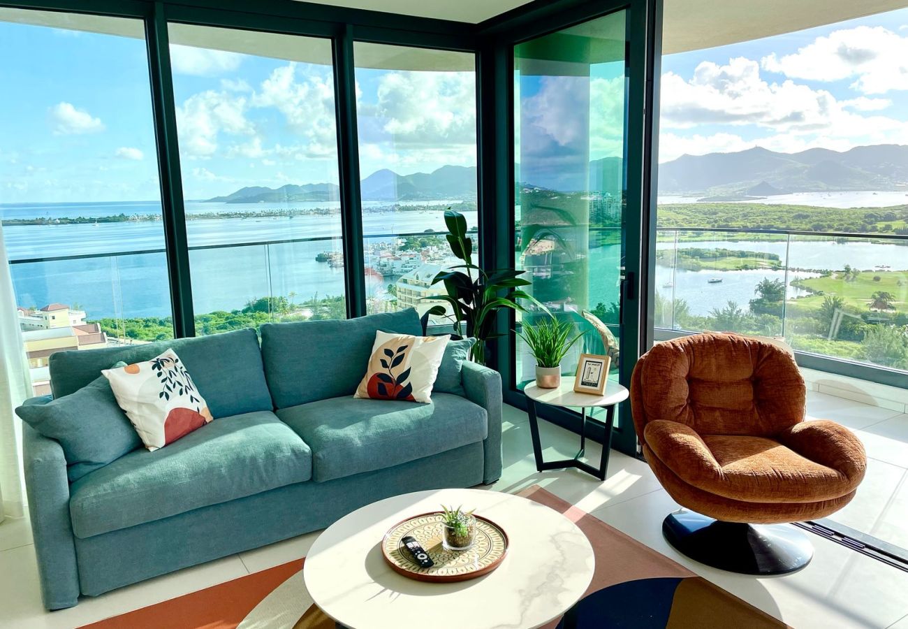 Appartement à Cupecoy - B-1703 Corner Unit with Stunning Ocean View