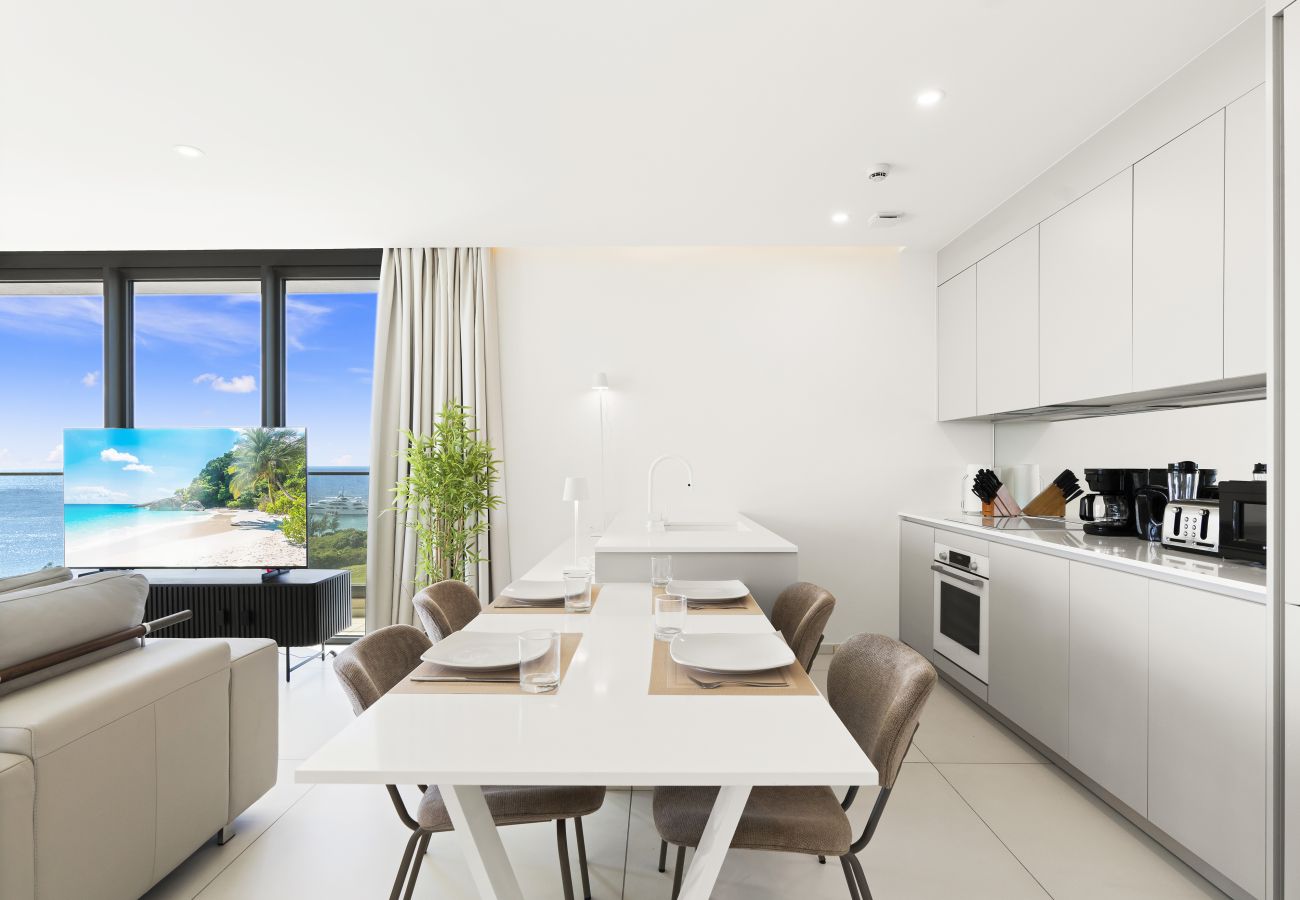 Apartment in Cupecoy - B-802 Stunning one bedroom corner ocean view