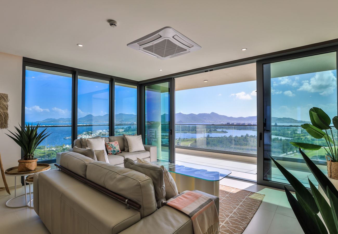 Apartment in Cupecoy - High-Floor 2BR apartment with stunning oceanview