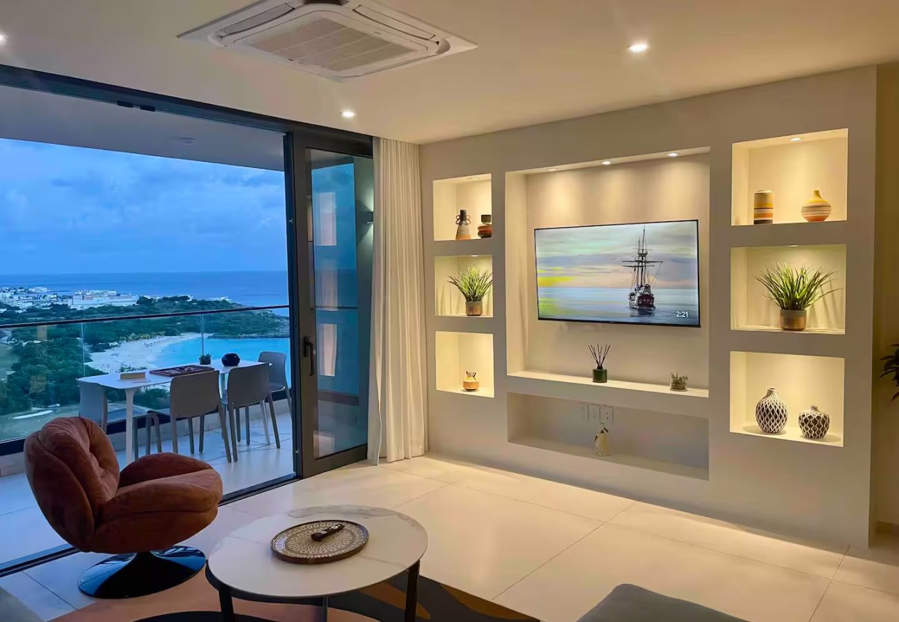 Flat in Cupecoy -  2 bedroom corner HIgh floor tower B