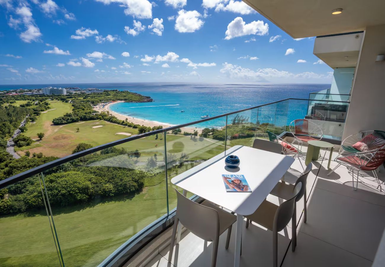 Flat in Cupecoy -  2 bedroom corner HIgh floor tower B