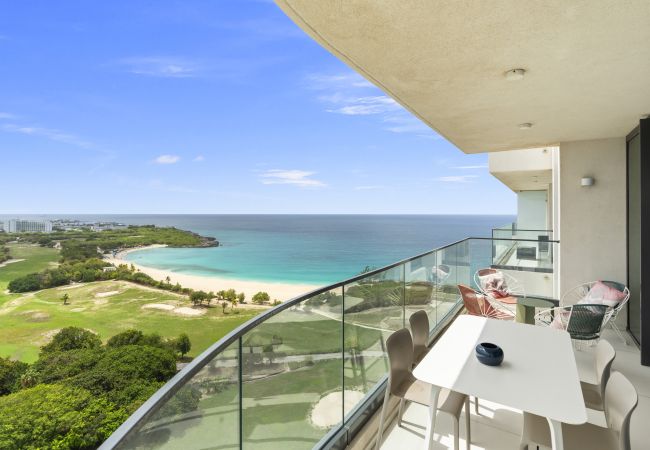 Apartment in Cupecoy - B-1703 Corner Unit with Stunning Ocean View