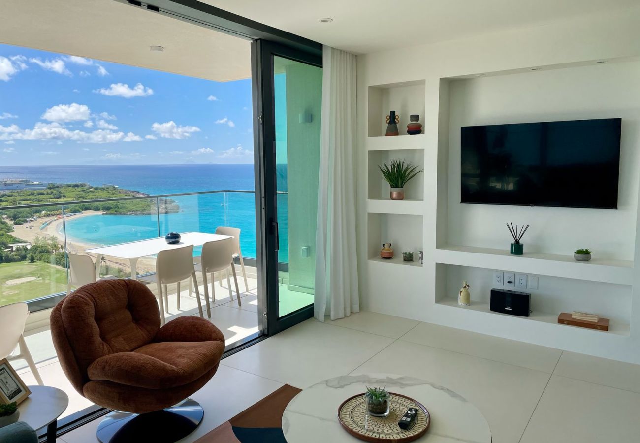 Apartment in Cupecoy - B-1703 Corner Unit with Stunning Ocean View