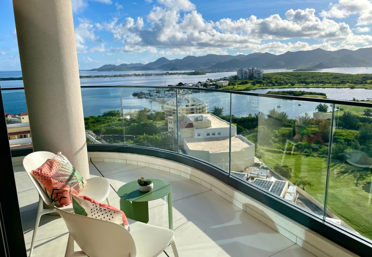 Apartment in Cupecoy - B-1703 Corner Unit with Stunning Ocean View