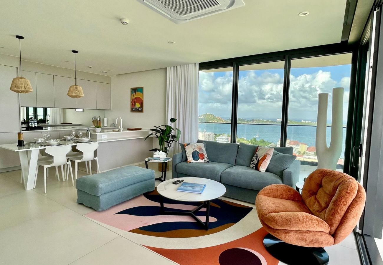 Apartment in Cupecoy - B-1703 Corner Unit with Stunning Ocean View