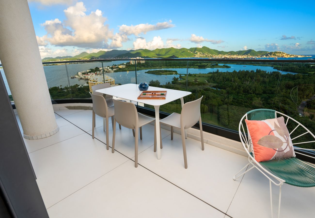 Apartment in Cupecoy - B-1703 Corner Unit with Stunning Ocean View